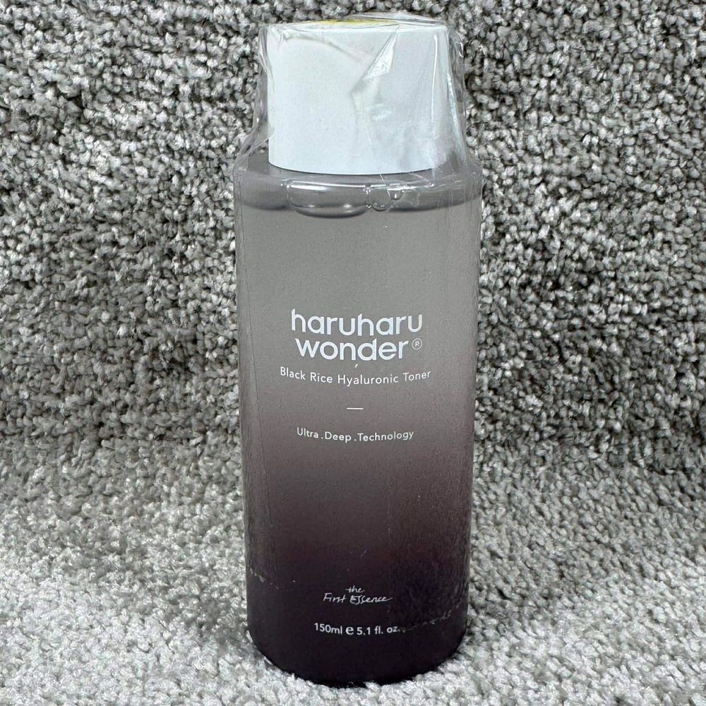 Haruharu Wonder Black Rice‎ Hyaluronic Toner Hydrating Vegan 150ml 5.1oz